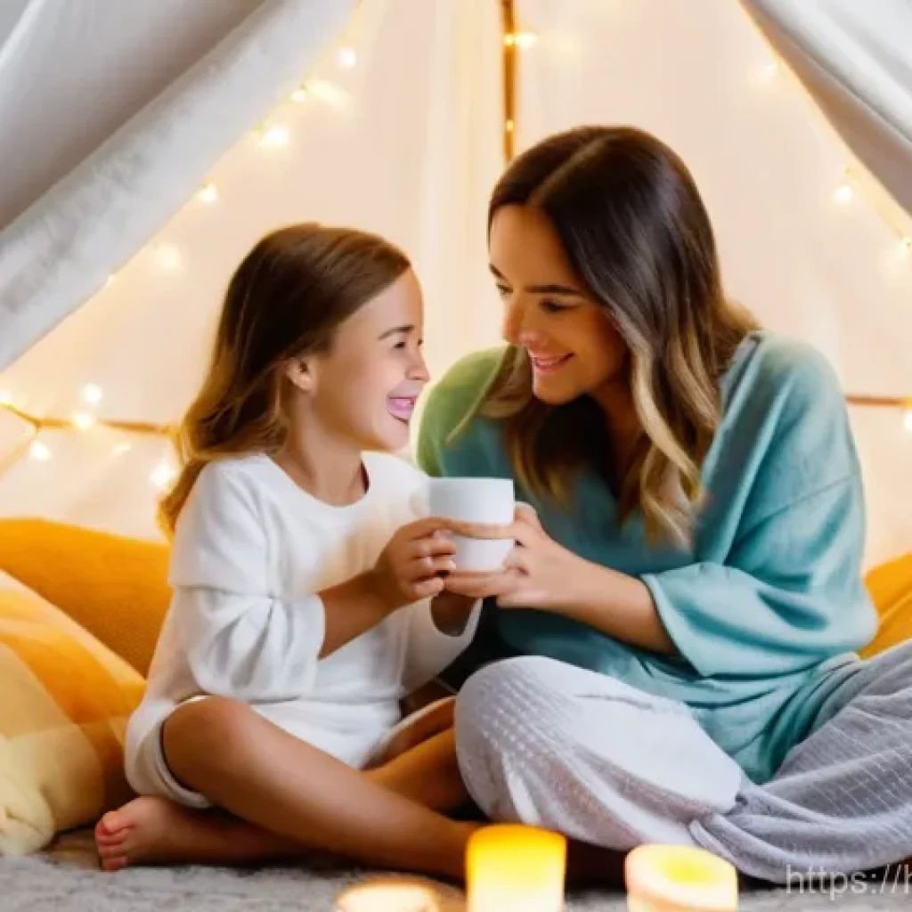 이색피크닉 집에서 즐기는 피크닉 - **Cozy Indoor Picnic Ambiance:** A warm, inviting living room transformed into a magical indoor picn...